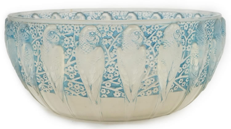 R. Lalique Perruches Bowl